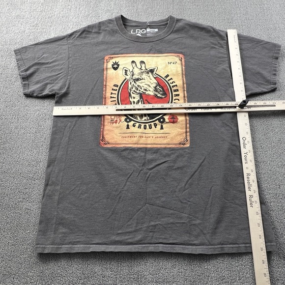 LRG Shirt Adult Large Gray Short Sleeve Lifted Research Group Casual Men's - Picture 10 of 14